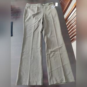 NWT Dressbarn Olive Green Tummy Control Dress Pants - Size 6